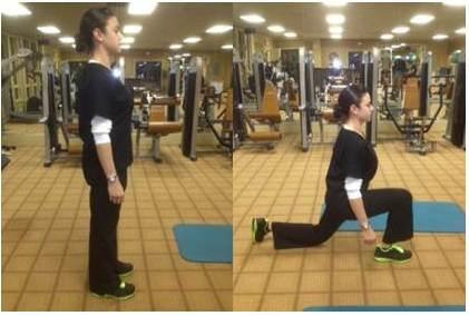 Lunge as part of At-Home Mirror Tests