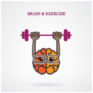 Creative Brain Sign With The Barbell